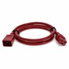 Add-On Addon 2Ft C19 To C20 12Awg 100-250V Red Power Extension Cable ADD-C192C2012AWG2FTRD